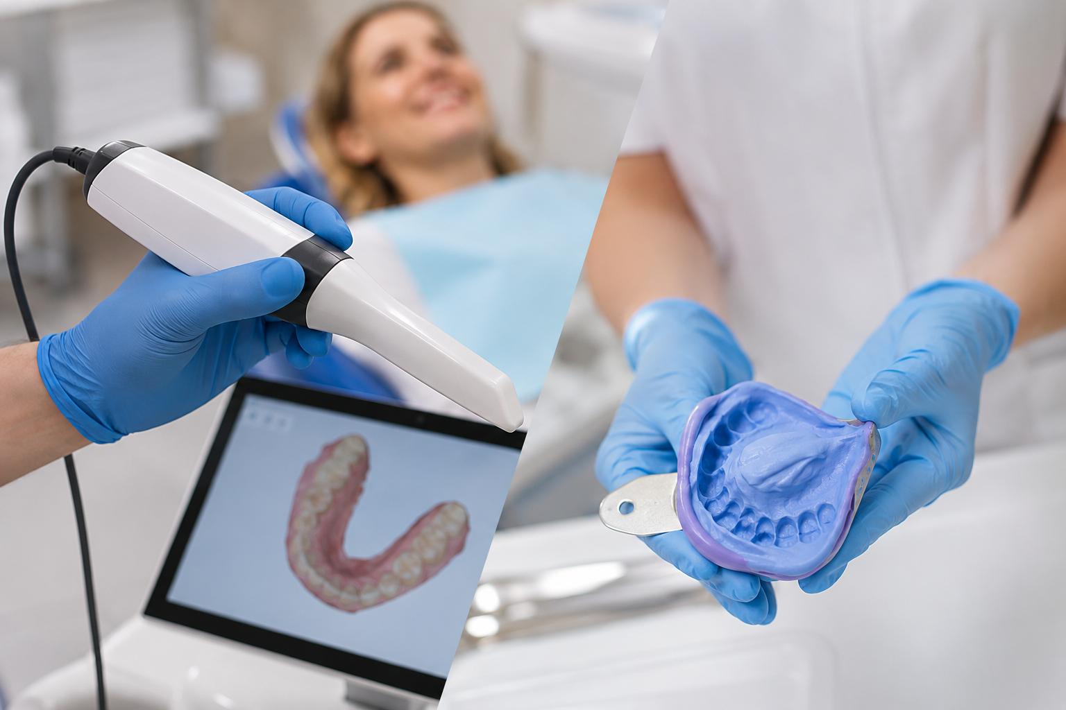 digital dentistry vs traditional dentistry accuracy, comfort comparison